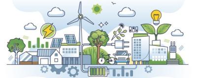 Erneuerbare Energiegemeinsachaften Illustration