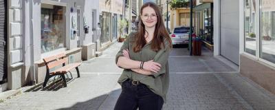 Tanja Stapelbroek in der Ebenseer Marktgasse