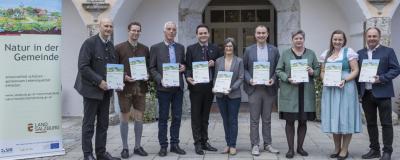 Natur in der Gemeinde-Urkunden Übergabe in Werfen
