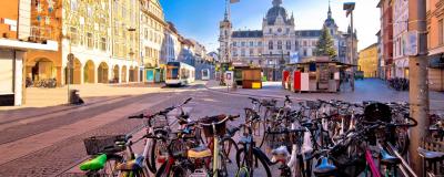 Fahrräder am Grazer Hauptplatz