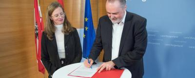Anja Haider-Wallner und LH Hans Peter Doskozil 