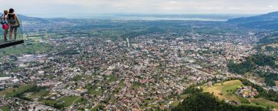 Blick auf Dornbirn vom Karren