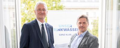 ÖVGW-Vizepräsident Mag. Nikolaus Sauer, Sprecher des Wasserfachs und DI Dr. Roman Neunteufel (BOKU Wien, Studienautor)