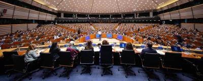 Text: Das Plenum des Europäischen Ausschusses der Regionen tagte im Brüsseler EU-Parlament.   