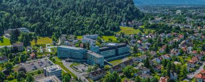 Blick aufs Landeskrankenhaus Bregenz.