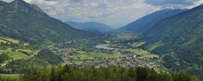 Blick vom Danielsberg auf das untere Mölltal