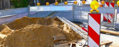 Straßenbaustelle