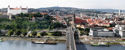Foto von der Brücke in Bratislava