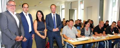 Schüler für Sicherheit im Klassenzimmer