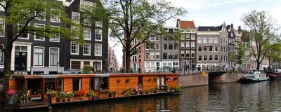 Blick auf Kanal in Holland