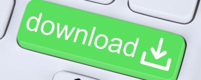Download Knopf auf Keyboard in Grün