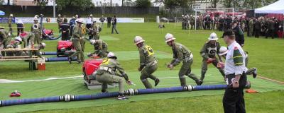 Feuerwehrleute bei einer Übung