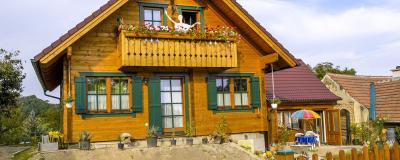 Klassisches Holzhaus in Österreich