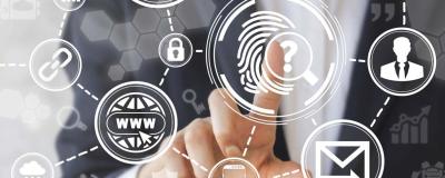 Finger bedient virtuelles Surface