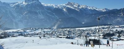 Winterliche Landschaft in Salzburg