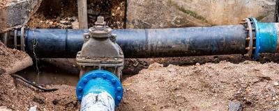 Wasserleitung in der Erde