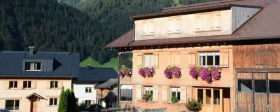 Schöne Hausfassade in Vorarlberg