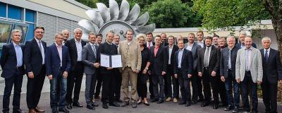 Verantwortliche für Wasserkraftwerke in Tirol bei Gruppenfoto