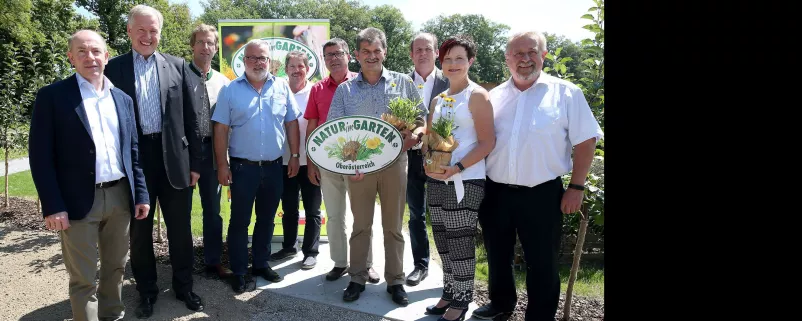 Gruppenbild der oö. Natur im Garten-Bürgermeister