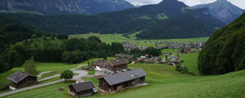 Mellau - Bild vom Berg aus