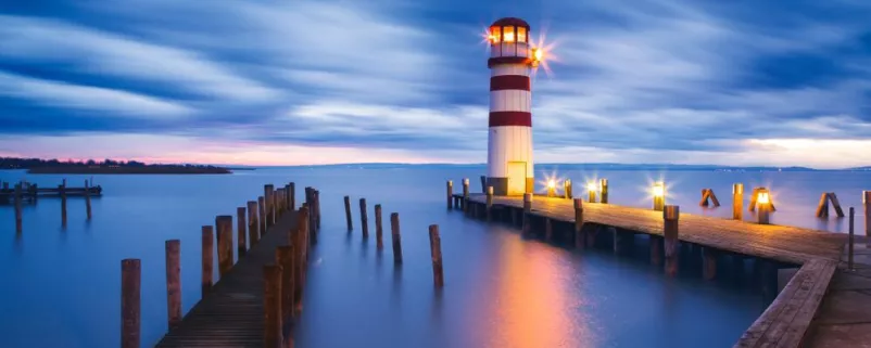 Der Leuchtturm in Podersdorf