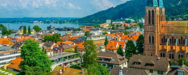 Bregenz mit der Herz Jesu-Kirche