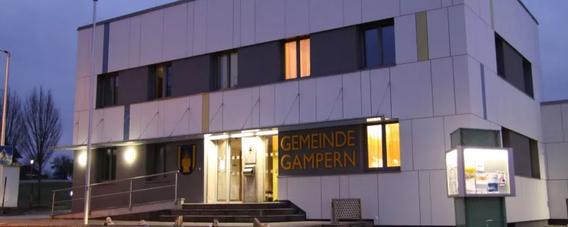 Das thermisch sanierte Gemeindeamt in Gampern