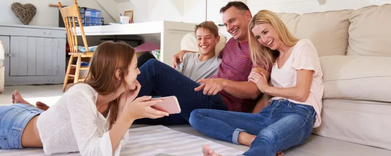 Familie mit Jugendlichen