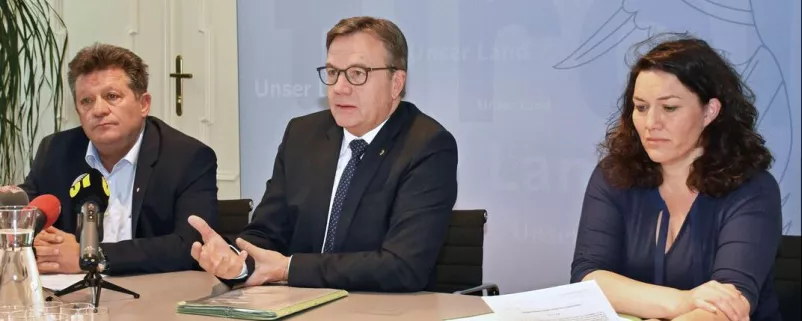 Ernst Schöpf, Günther Platter und Ingrid Felipe 