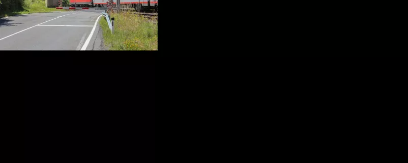 Eisenbahnkreuzung in AT