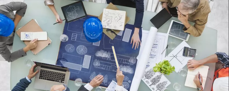 Planung eines Bauprojekts