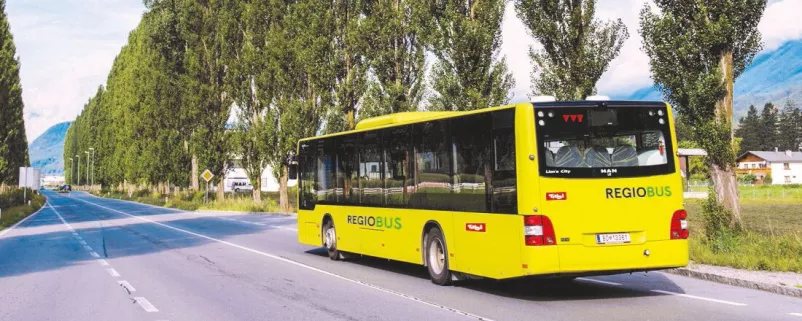 Bus des Verkehrsverbundes Tirol