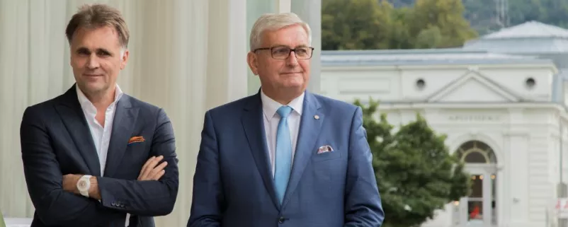 Kommunalkredit-Chef Bernd Fislage und Gemeindebund-Präsident Alfred Riedl 