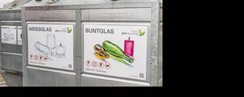 Container zur Glasentsorgung
