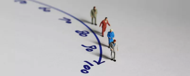 Symboldarstellung des demographischen Wandels