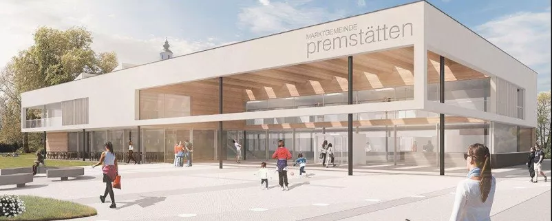 Entwurf des neuen Rathauses von Premstätten