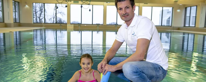Bürgermeister Lobner im Regionalbad Gänserndorf/Hallenbad Scheibbs