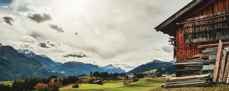 Almlandschaft in Serfaus