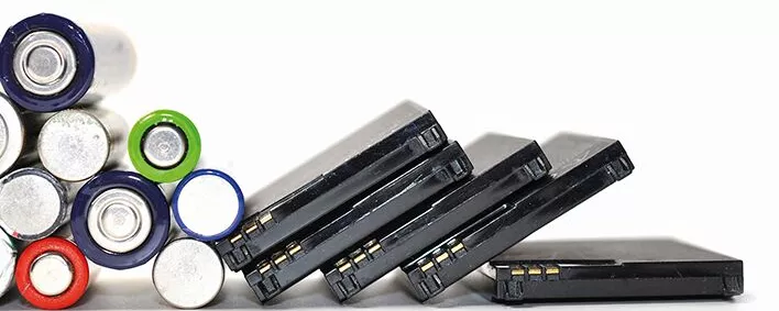 alte Batterien und Akkus