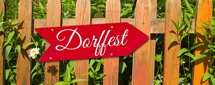Schild "Dorffest"