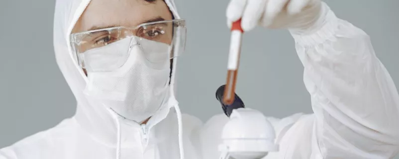 Corona PCR Test wird durchgeführt