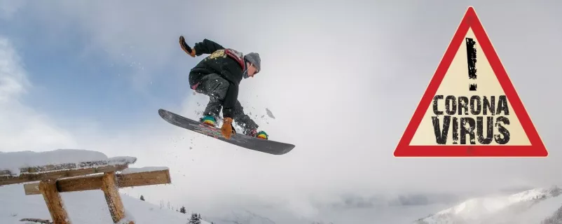 Snowboarding während Corona