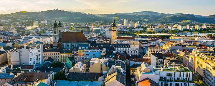 Blick auf Linz