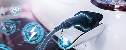 Elektroauto wird geladen