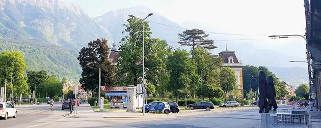 Ing.-Etzel-Park im Innsbrucker Stadtteil Saggen