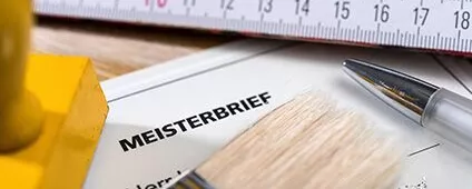 Meisterbrief auf Briefpapier