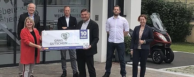 Das engagierte Projektteam der Marktgemeinde Gnas konnte das digitale Gutscheinsystem in kürzester Zeit umsetzen.
