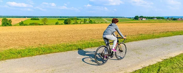 Radfahrerin