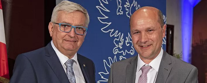 Alfred Riedl und Johannes Pressl