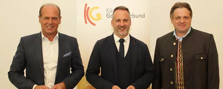 Christian Poglitsch (ÖVP), Günther Vallant (SPÖ) und Gerhard Altziebler (FPÖ)